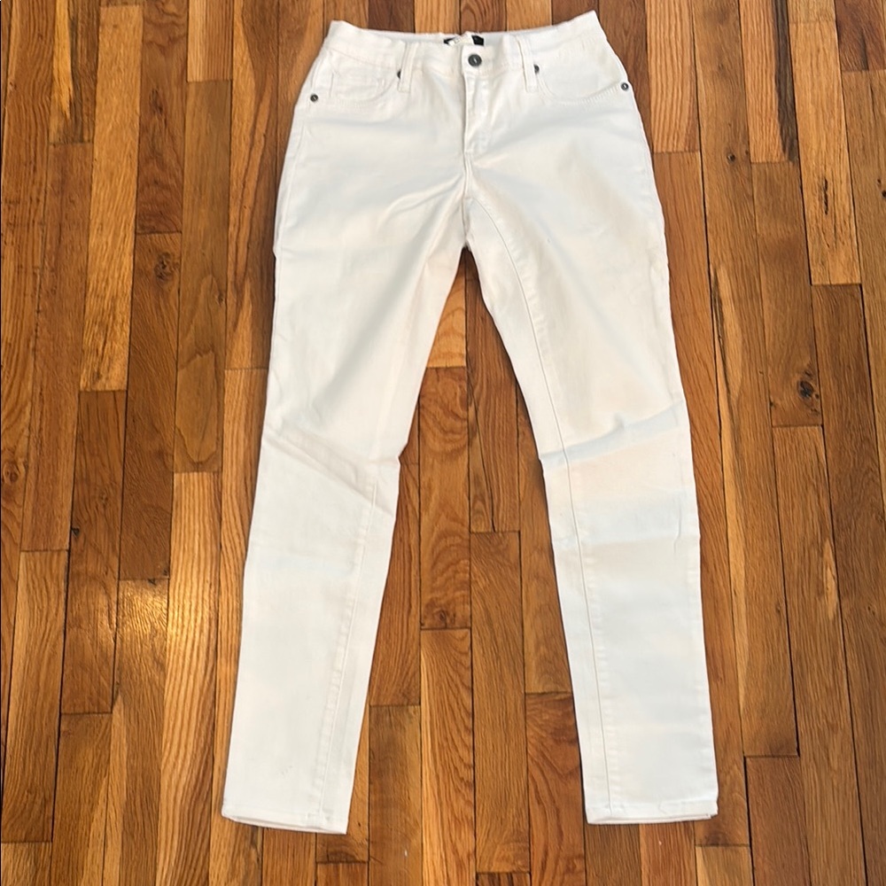 VENUS White Straight Leg Denim Jeans